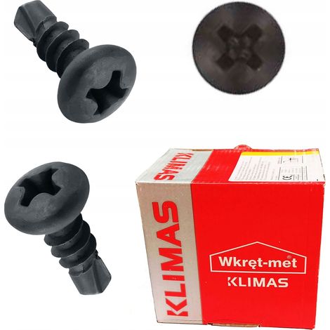 Vis auto-perçantes 3,5x9,5 mm - Métal - 1000 pièces - Résistantes et durables - Idéales pour profilés (1/5)