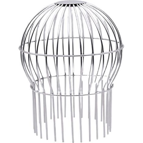 Crépine en inox pour gouttière, anti-colmatage, protège contre les feuilles et débris, outil de nettoyage pratique - 140 mm (1/4)