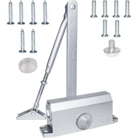 Ferme-porte Hydraulique Automatique, (35-60kg) Réglable Groom Fermeture Porte, Ferme Porte Automatique Ideal Pour Commercial et Résidentiel Porte (1/5)