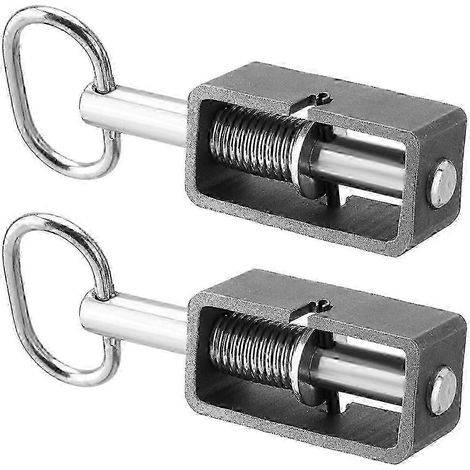 Souder sur l’ensemble de loquet à ressort de 5/8 pouces avec tube lisse, loquet de porte de remorque, universel pour loquet de porte de remorque utilitaire 2pcs (1/5)