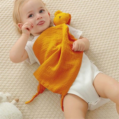 Kuscheltiere für Babys Personalisierte Musselin-Kuscheldecke C--