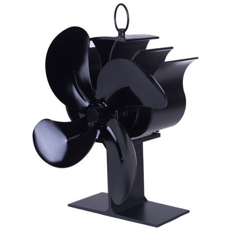 Fireplace fan, thermodynamic aluminum fan, motor-driven fan for wood-burning fireplaces, cast iron thermo fan--DTEKGAZ