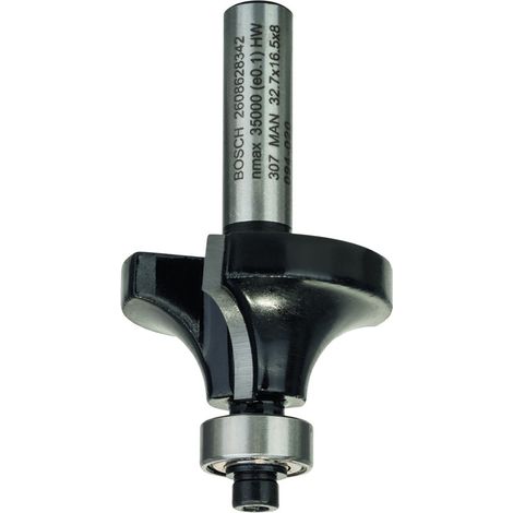 Fresa para redondear 8 mm R1 10 mm L 165 mm G 57 mm  BOSCH 2608628342