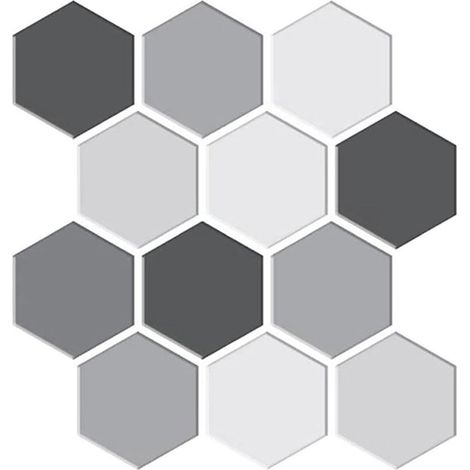 Carreau Hexagonal Auto-Adhésif Décalcomanies Hexagonales 3D Résistantes À Crédence autocollante Élégant Et Écologique Pour Salon De Thé Au Lait Et (1/5)
