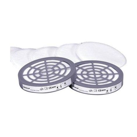FILTRO X RESPIRATORE A MASCHERA M6400 DELTAPLUS - M6000 PRE P2 CF=PZ 6 + 2 ADATTATORI- 1 confezioni