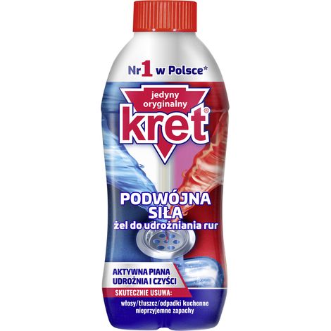 Gel de dos cámaras para desatascar 700g, KRET (1/2)