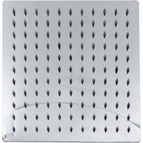 TRADE SHOP - Soffione Doccia Quadrato Moderno 25 X 25 Cm Ugelli Fori Bagno Miscelatore 69123 - (1/2)