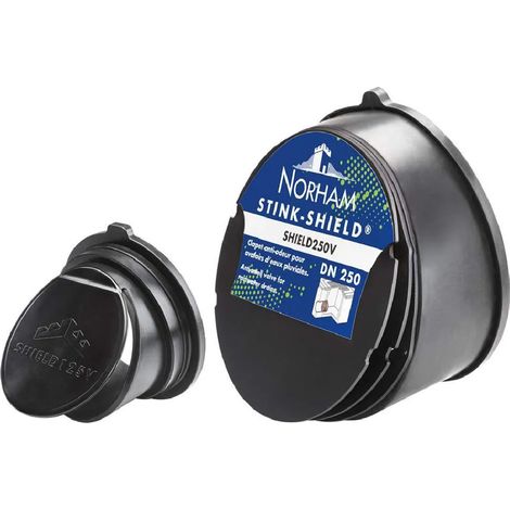 Norham – Clapet anti odeur vertical 125 mm – Raccord d'évacuation PVC – Corps en élastomère SEBS – Installation manuelle sans outil