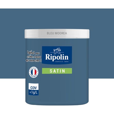 Testeur peinture bleu seram satine Interieur RIPOLIN 75 ml