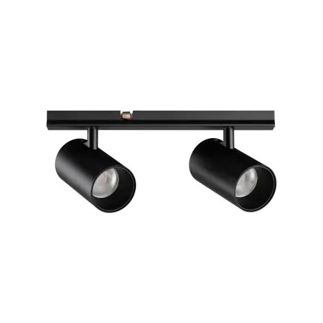 Ideal Lux Faretto Stick 2 luci LED integrato nero metallo