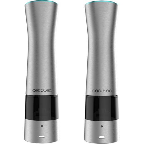Cecotec Grinders de Spice Grinder Electric InstantMill Press Duo. Corpo de Acciaio inox, macinino in ceramica con funzione di pressatura, macinatura regolabile, finestre in acrilico de, luce LED incor (1/5)