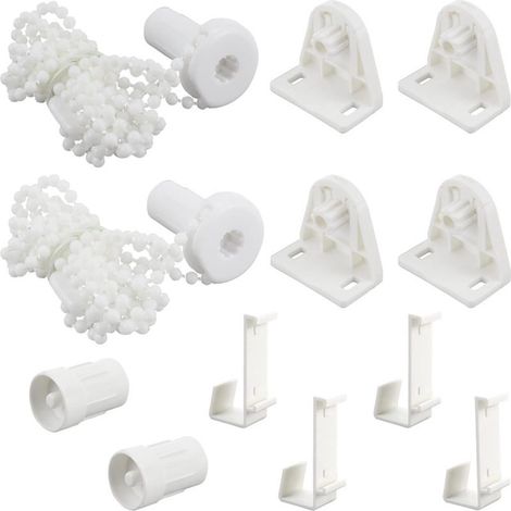 Kit de réparation pour stores enrouleurs, 12 pièces, sans perçage, blanc (1/5)