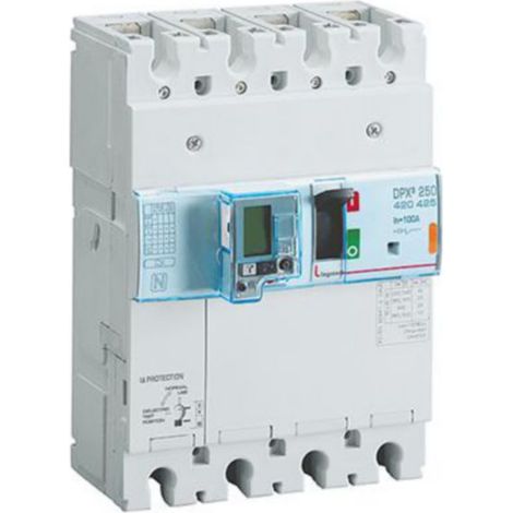 Legrand 420425 Interruttore automatico dpx³ 250 - elettrodiffusione con unità di misura - 25 ka - 4p - 100 a