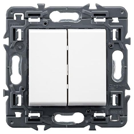 Doppio pulsante VALENA NEXT 1P 6A bianco LEGRAND 741257