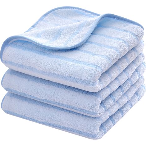 Lot de 3 serviettes de bain douces et très absorbantes, dimensions 35 x 75 cm (1/4)