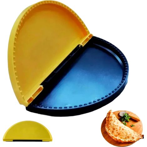 Kit de sertissage pour tortilla et quesadilla, presse à quesadilla , moule carré et rond pour , scellant de poche pour friteuse à air, four, micro-ondes (rond)