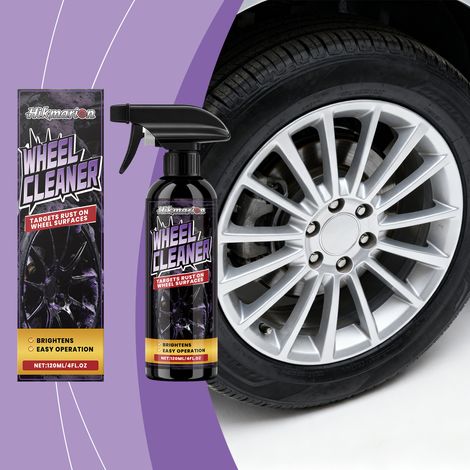 Felgenreinigungsspray, Reifenreinigungs- und Glanzspray, Spray für die tägliche Pflege, Fleckenentfernung und Aufbereitung – 120 ml -- DE (1/5)