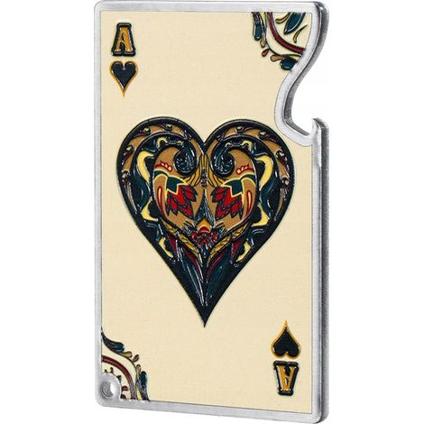 KADAX Flaschenöffner, Kapselheber, Spielkarte Design, Bieröffner aus Stahl, Drehverschlussöffner für
