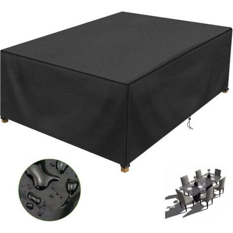 BUNTHAUS Housse De Protection Salon De Jardin 150x90x75cm, XU, Résistant à l'eau Robuste Tissu Oxford 210D Housse Protection Table De Jardin Exterieur, Résistance au Vent, Anti-UV