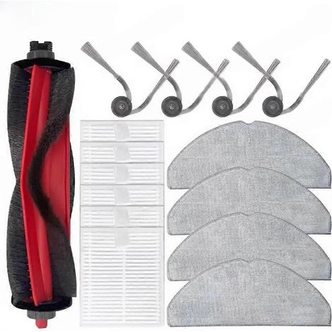 Lot de 15 pièces pour aspirateur Roborock Q7 M5/Q7 M5+/Q7 L5/Q7 L5+/Q7 TF/Q7 TF+/Q7B/Q7T Plus : pièces de rechange (brosse, filtre, chiffon) (1/5)