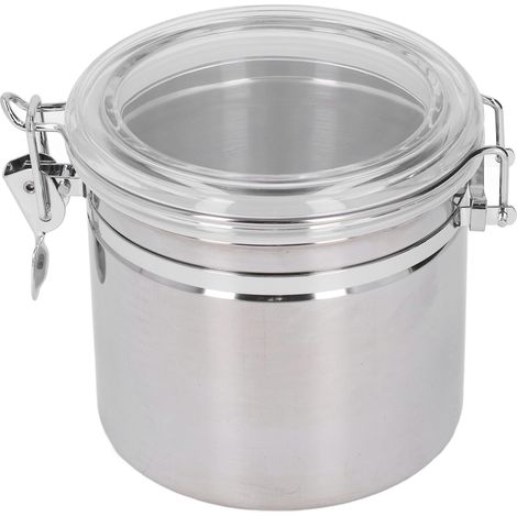 Edelstahl-Vorratsdose, luftdicht verschlossen, für Trockenfrüchte, Milchpulver und Tee, mittelgroß, 1300 ml (1/5)