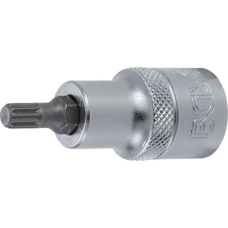 BGS Punta de impacto cuadradillo interior 12,5 mm (1/2") perfil múltiple (para XZN) M6 - 4351