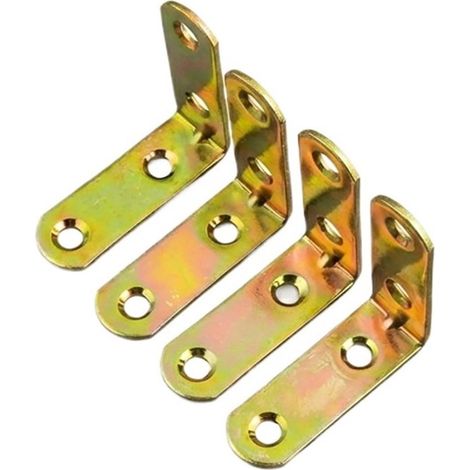 Équerre d'angle à 90° avec 4 trous de couleur (1/5)