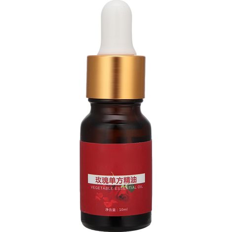 Huile Essentielle De Rose - Flacon En Verre Ambre 10ml - Pour Massage Spa Et Bain De Pieds - Aromathérapie Intérieure - 1 Pièce (1/5)