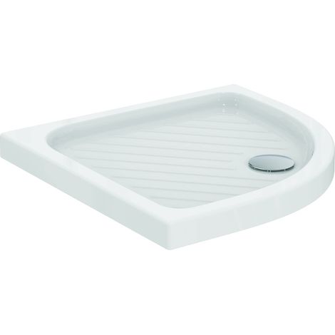 Ideal Standard - Eurovit, Piatto doccia quadrato con angolo curvo in ceramica 80x80cm, Bianco (1/4)