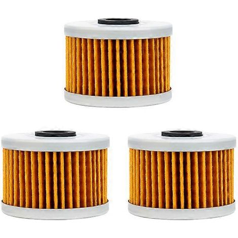 Filtre à huile compatible (lot de 4) pour KAWASAKI BN125 ELIMINATOR KL250 SUPER SHERPA 250 KLX250 D-TRACKER KLX250SF KLX250S KLX250R KLX300 1997-2007 (3 pièces) (1/5)