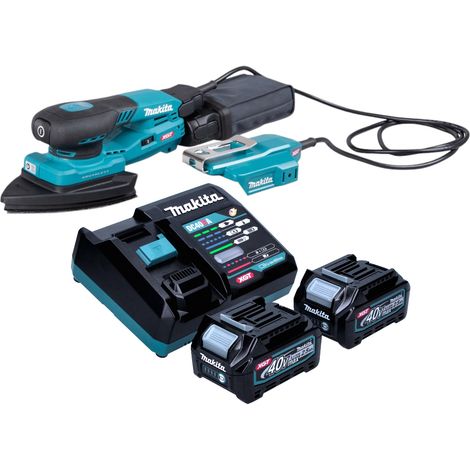 Makita BO 006 CGD201 Ponceuse delta sans fil 40 V max. 100 x 150 mm course 3,0 mm Brushless + 2x batterie 2,5 Ah + chargeur (1/5)