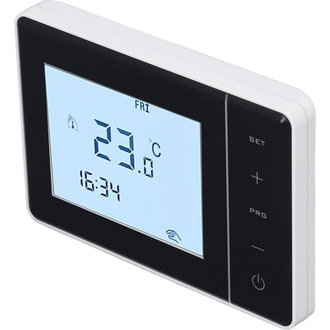 Programmierbarer Thermostat für Hausinstallationen, intelligenter Touchscreen (LCD), digitaler Schalter AC100-230V, präzise Regelung. (1/5)