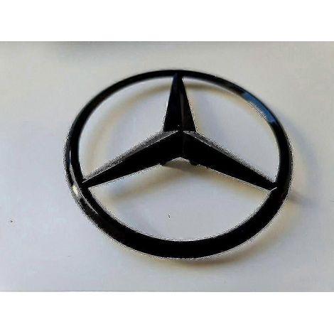 Emblème étoile noir brillant pour coffre arrière Mercedes Classe A W177 (à partir de 2018), pièce de rechange compatible