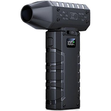 Mini souffleur d'air 160 000 tr/min, ventilateur électrique portable à turboréacteur, vitesse du vent de 52 m/s, moteur sans balais, ventilateur puissant avec affichage LED simple WHBYV (1/4)