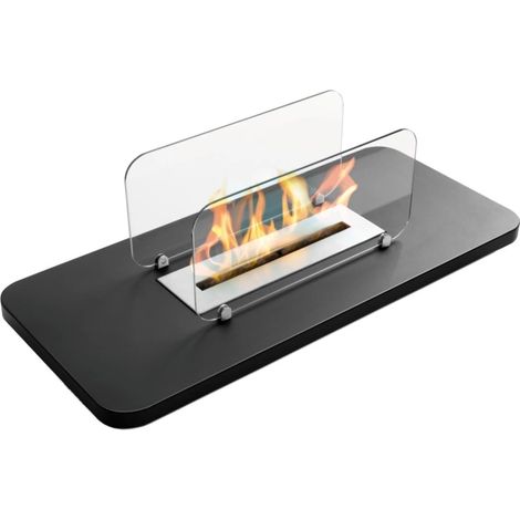 Biocamino da tavolo Rialto Nero 2,0 kW – serbatoio 2,2 L, vetro protettivo, design compatto – Tecno Air System (1/4)