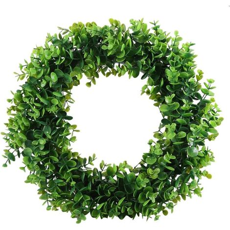 Jeffergarden Couronne de fleurs et de feuilles vertes suspendues pour porte et fenêtre, 40cm, décoration de maison, fête de mariage (1/5)
