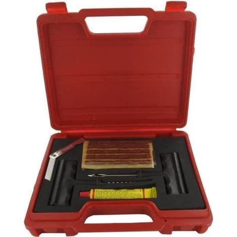 Kit Reparation Pneu - Pour Pneumatiques Tubeless - Compatible Voiture - 1 Unite