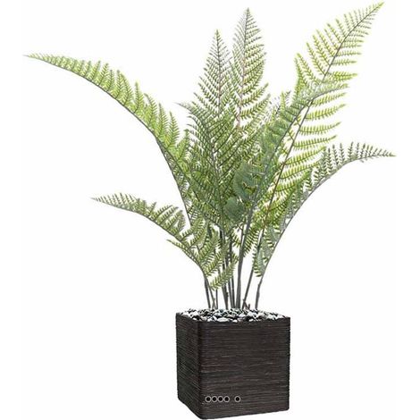 Fougère arborescente Cyathea artificielle en pot H 100 cm Vert extérieur (1/3)