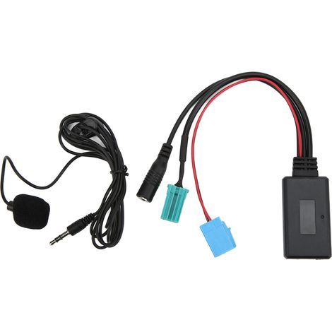 Câble d'entrée stéréo Bluetooth 5.0 pour voiture, adaptateur Audio et musique 6 broches avec remplacement de microphone pour Clio Espace Radio Kangoo Updatelist (1/5)