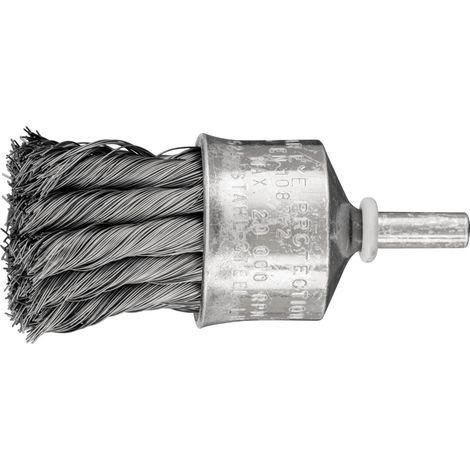 PFERD TOOLS Pinselbürste gezopft PBG Ø30mm Schaft-Ø6 mm Stahl-Draht-Ø0,25 10 Stk (1/2)