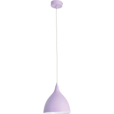 Suspension Luminaire Vintage en Métal Violet Goutte d'Eau pour Table et Cuisine E27 22 cm - PANGIVO (1/2)