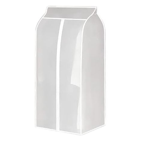 Housse De Vêtement 120x60x50cm, Sac De Rangement pour Vêtements Suspendus, Sac De Rangement pour Vêtements Suspendus Translucide en PEVA Anti-poussière pour la Maison (1/5)
