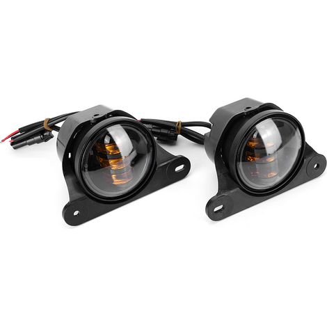 2 Pièces Ampoules LED 30W 6500K 4 Pouces, Phares Antibrouillard Jaune Or Adaptées Jeep Wrangler JK 2007-2017 (1/5)