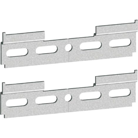 Cyclingcolors – Plaque de support en acier galvanisé 110mm – À visser pour ferrure de suspension – Fixation meuble, miroir, cadre – Lot de 2 (1/2)