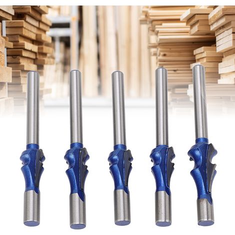 Werkzeugset mit 6,35 mm (1/4") Schaft, Flachspiralbohrer, Vollflachbohrer, Holzfräser (1/5)