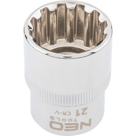 Douille cannelée 1/2", 21 mm (1/2)