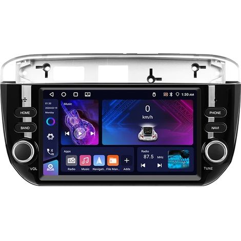 Autoradio, touchscreen, integrazione smartphone, compatibile con Fiat Punto 2012-2015, 4G 64GB (1/2)
