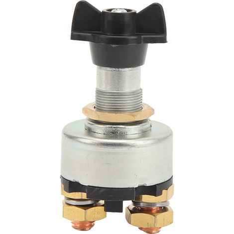 12V 24V Interrupteur Rotatif Marche Arrêt 2 Positions 200A Coupe-Batterie Isolateur pour Camping-Car Yacht Remorques (1/5)