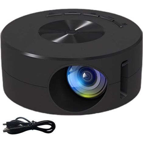 Miniproyector ligero, pantalla LED de 14 a 100 pulgadas, fácil sincronización con smartphone, opción de cine en casa, solo 200 g (7 oz) (1/4)