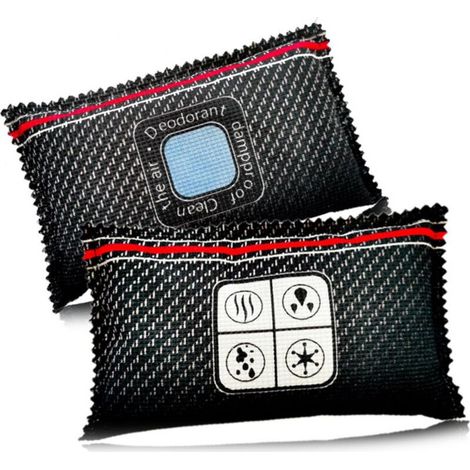 AIPERQ Déshumidificateur de Voiture et d’Intérieur - Absorbe l'Humidité et la Condensation pour Maintenir le Pare-Brise Dégagé - Contient 2 Sachets Réutilisables de 800 g